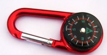 custom compass carabiner