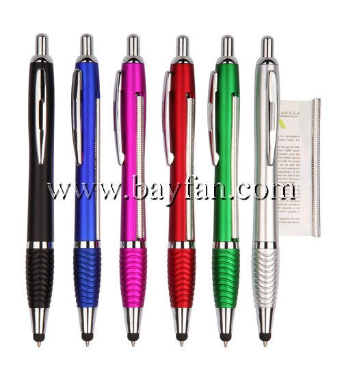 metallic paint spray barrel flag stylus pens