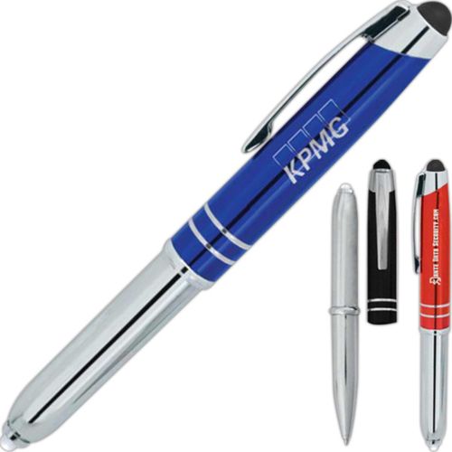 flashlight stylus ballpoint pens 3 in 1 combo