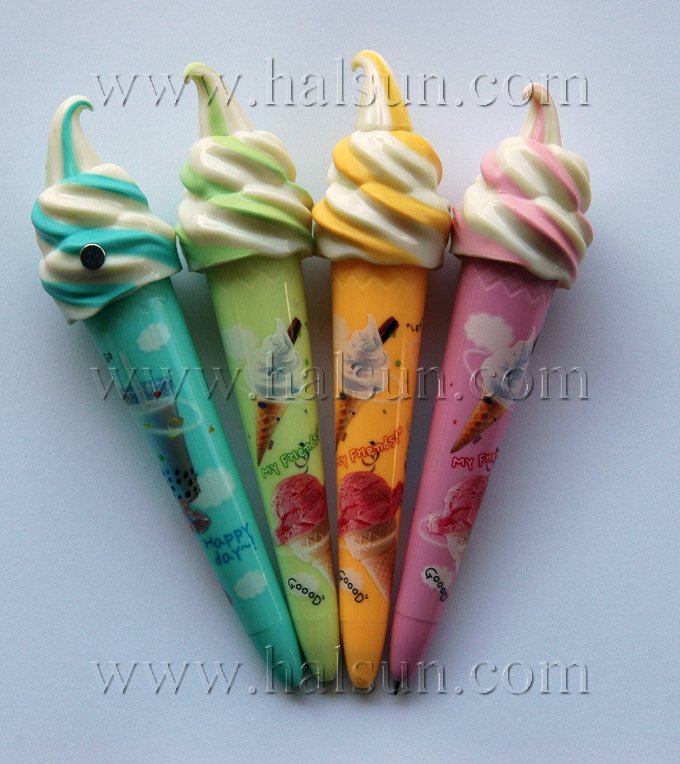 custom logo ice cream cone pens